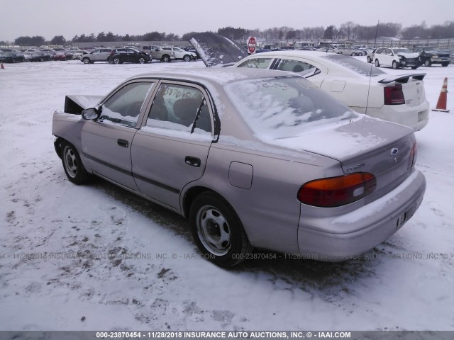 1Y1SK5289WZ412842 - 1998 CHEVROLET GEO PRIZM LSI TAN photo 3