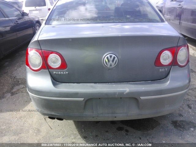 WVWAK73C37P032357 - 2007 VOLKSWAGEN PASSAT 2.0T/WOLFSBURG GRAY photo 6