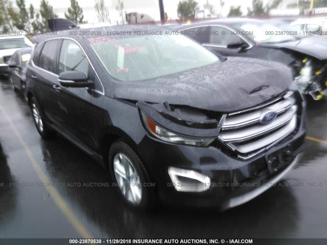 2FMTK3J82FBB34234 - 2015 FORD EDGE SEL BLACK photo 1