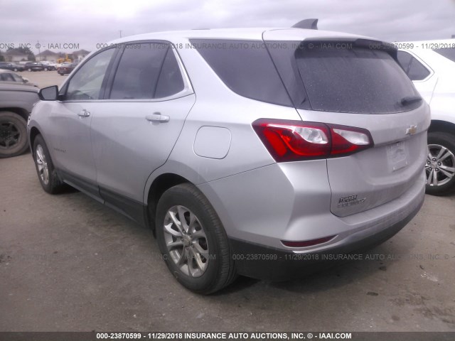 3GNAXJEV9JS529488 - 2018 CHEVROLET EQUINOX LT SILVER photo 3