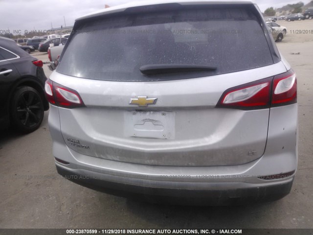 3GNAXJEV9JS529488 - 2018 CHEVROLET EQUINOX LT SILVER photo 6