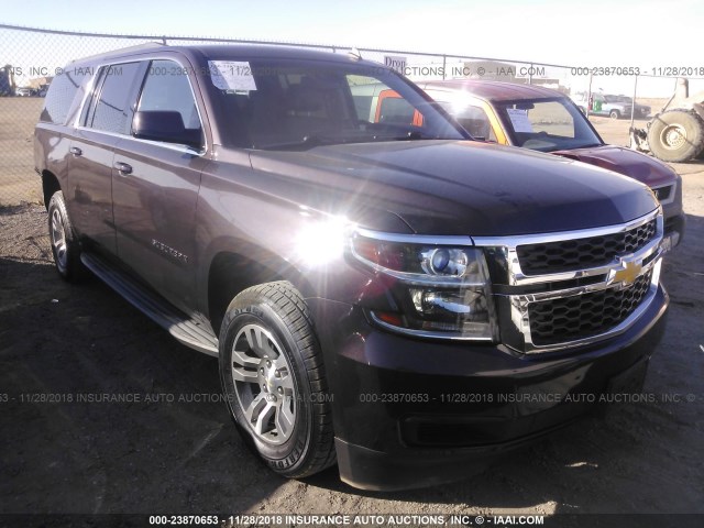 1GNSKJKC4FR157915 - 2015 CHEVROLET SUBURBAN K1500 LT GRAY photo 1