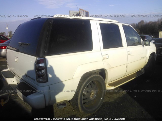 1GYEK13R9XR419111 - 1999 CADILLAC ESCALADE WHITE photo 4