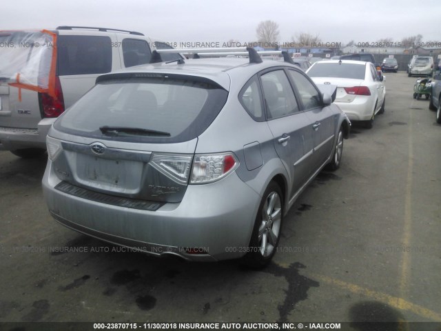 JF1GH63659H817821 - 2009 SUBARU IMPREZA OUTBACK SPORT Light Blue photo 4