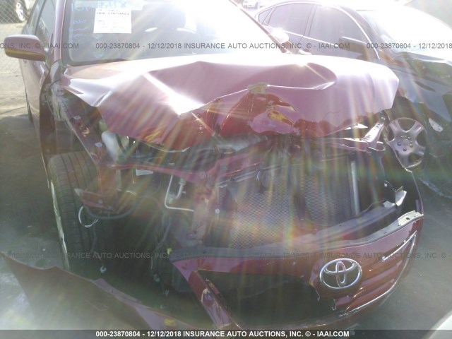 4T4BF3EK6AR039688 - 2010 TOYOTA CAMRY SE/LE/XLE RED photo 6