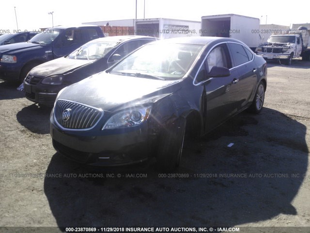 1G4PR5SK3E4149532 - 2014 BUICK VERANO CONVENIENCE BLACK photo 2