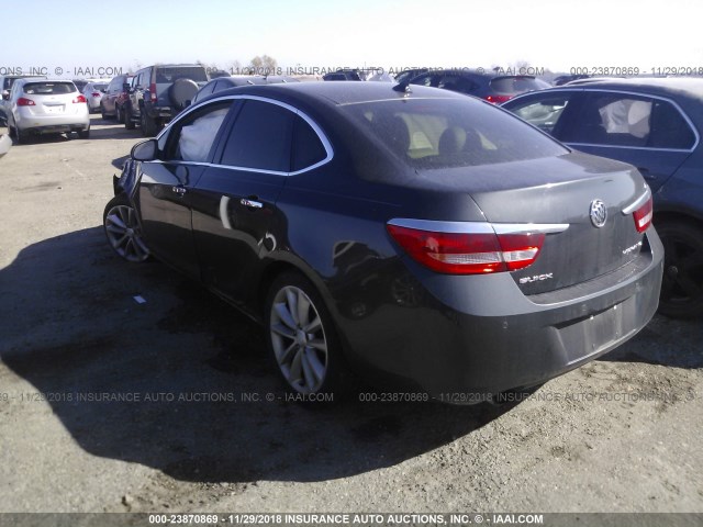 1G4PR5SK3E4149532 - 2014 BUICK VERANO CONVENIENCE BLACK photo 3