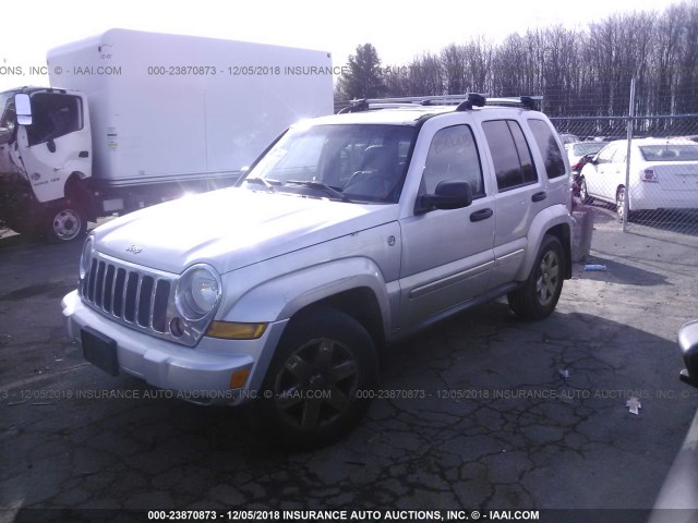 1J4GL58K66W162840 - 2006 JEEP LIBERTY LIMITED SILVER photo 2