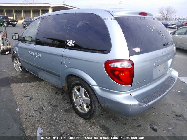 1D4GP45R36B742966 - 2006 DODGE CARAVAN SXT Light Blue photo 3