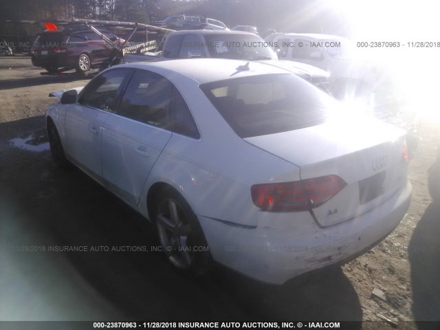 WAUMF78K49N036494 - 2009 AUDI A4 PRESTIGE WHITE photo 3