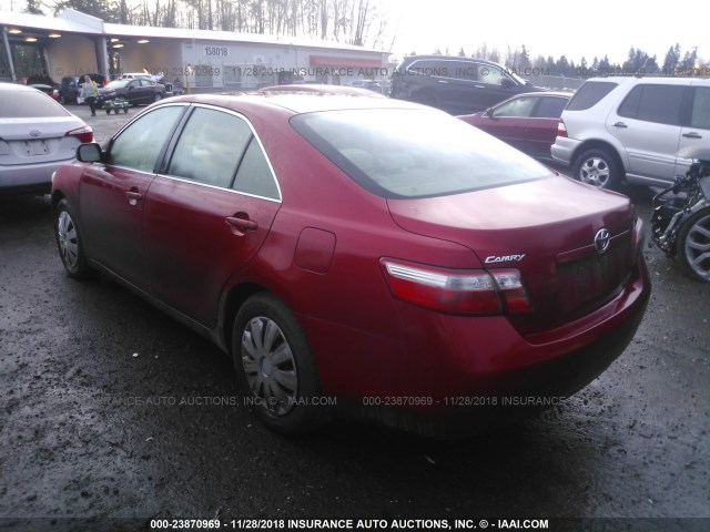 JTNBE46K773095994 - 2007 TOYOTA CAMRY NEW GENERAT CE/LE/XLE/SE RED photo 3