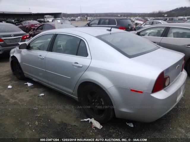 1G1ZB5E12BF251630 - 2011 CHEVROLET MALIBU LS ვერცხლისფერი ფოტო 3