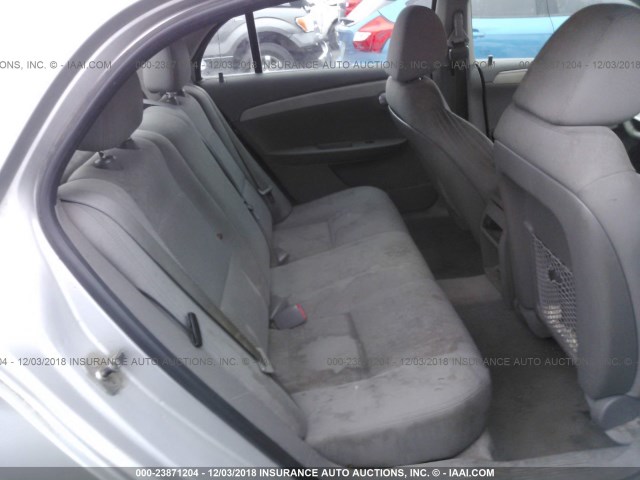 1G1ZB5E12BF251630 - 2011 CHEVROLET MALIBU LS ვერცხლისფერი ფოტო 8