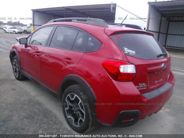 JF2GPABC6G8313669 - 2016 SUBARU CROSSTREK PREMIUM RED photo 3