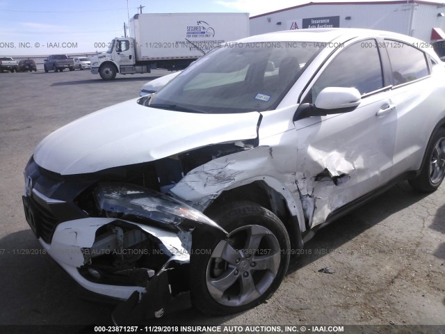 3CZRU5H53HM720355 - 2017 HONDA HR-V EX WHITE photo 6