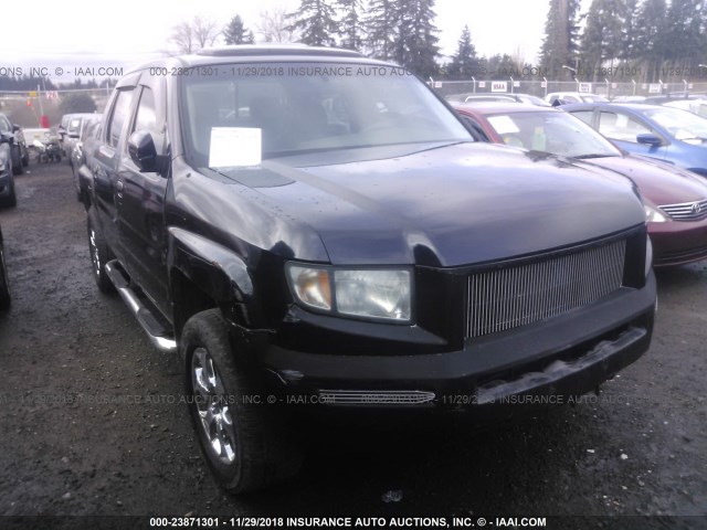 2HJYK16596H573193 - 2006 HONDA RIDGELINE RTL BLACK photo 1