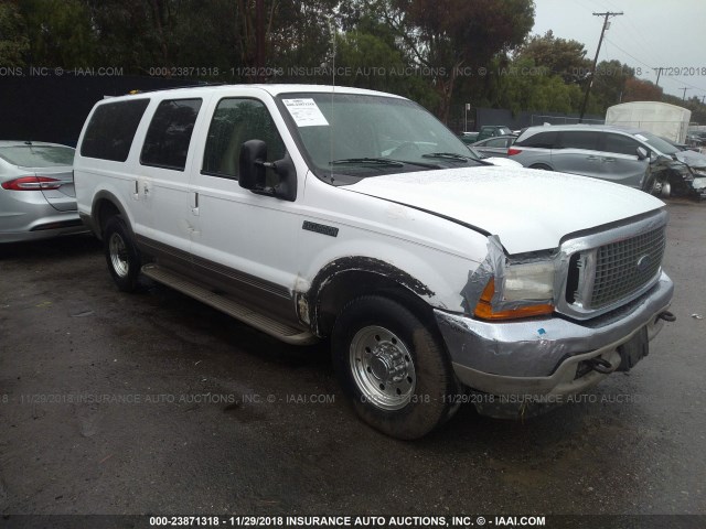 1FMNU42SXYEC61498 - 2000 FORD EXCURSION LIMITED WHITE photo 1