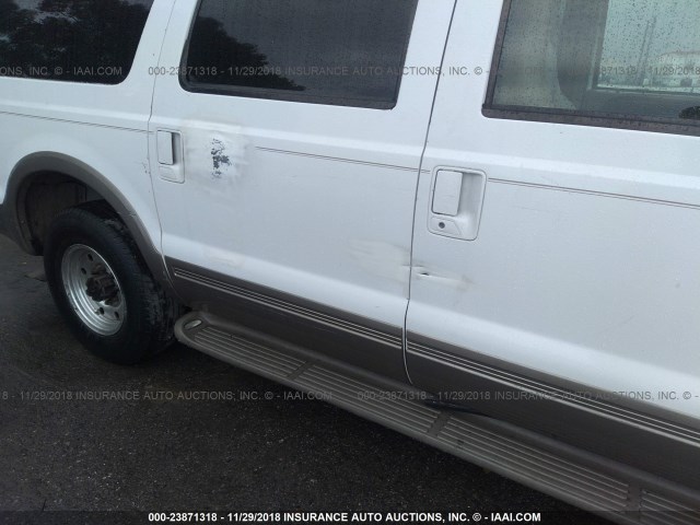 1FMNU42SXYEC61498 - 2000 FORD EXCURSION LIMITED WHITE photo 6