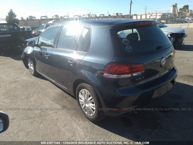 WVWDB7AJ5CW179603 - 2012 VOLKSWAGEN GOLF 灰色 照片 3