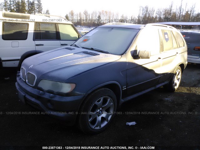 5UXFB33533LH40238 - 2003 BMW X5 4.4I GRAY photo 2