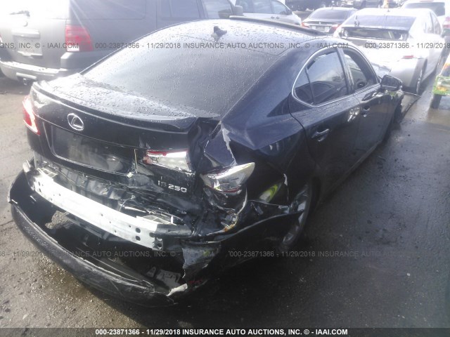 JTHBF5C28B5154560 - 2011 LEXUS IS 250 BLACK photo 4