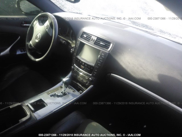 JTHBF5C28B5154560 - 2011 LEXUS IS 250 BLACK photo 5