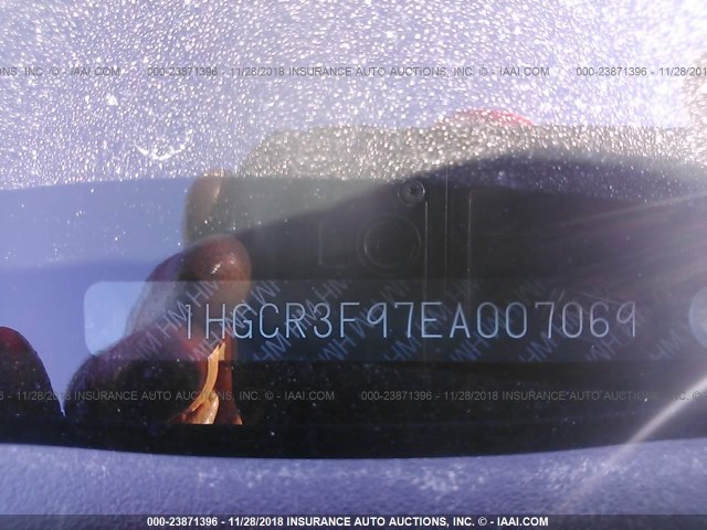 1HGCR3F97EA007069 - 2014 HONDA ACCORD TOURING WHITE photo 9