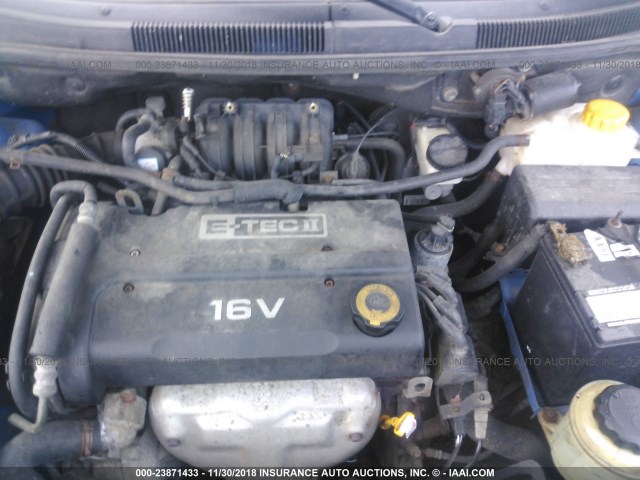KL1TD66668B238166 - 2008 CHEVROLET AVEO LS BLUE photo 10