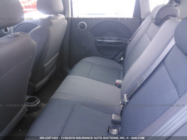 KL1TD66668B238166 - 2008 CHEVROLET AVEO LS BLUE photo 8