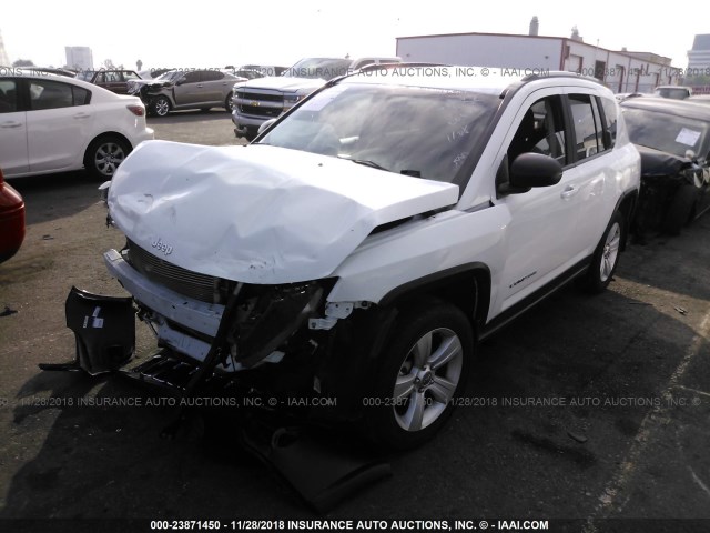 1C4NJCBAXGD710052 - 2016 JEEP COMPASS SPORT WHITE photo 2