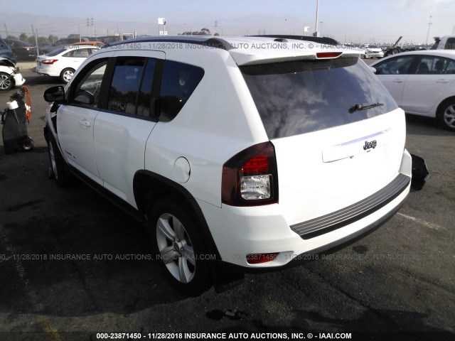 1C4NJCBAXGD710052 - 2016 JEEP COMPASS SPORT WHITE photo 3