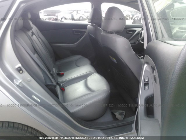 KMHDH4AE9DU945695 - 2013 HYUNDAI ELANTRA GLS/LIMITED GRAY photo 8