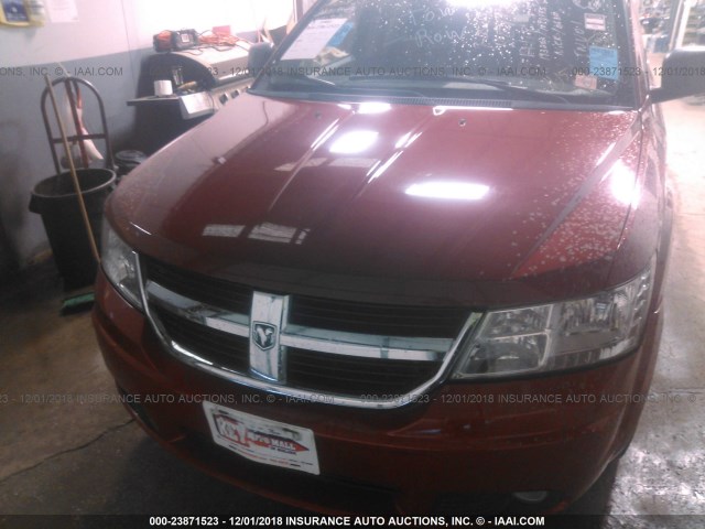 3D4GH67V09T193202 - 2009 DODGE JOURNEY R/T RED photo 6