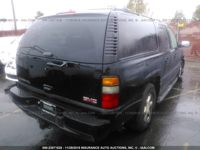 1GKFK66U66J137081 - 2006 GMC YUKON XL DENALI BLACK photo 4