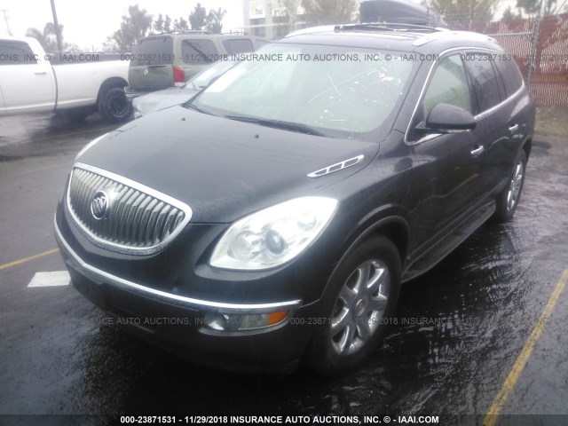 5GALRBED0AJ151461 - 2010 BUICK ENCLAVE CXL BLACK photo 2