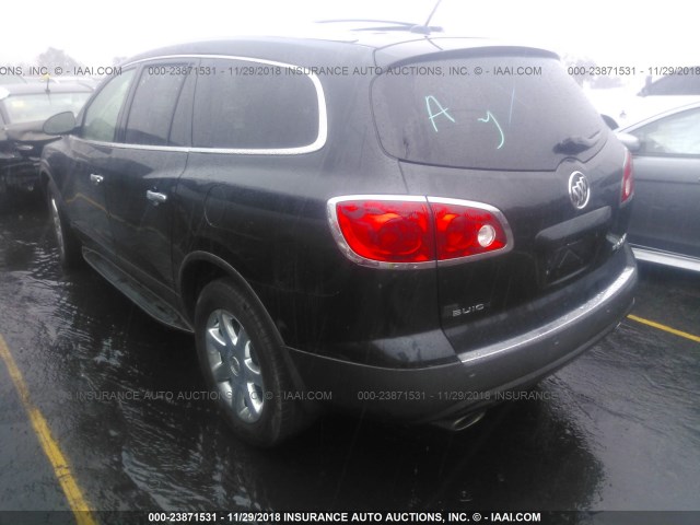 5GALRBED0AJ151461 - 2010 BUICK ENCLAVE CXL BLACK photo 3