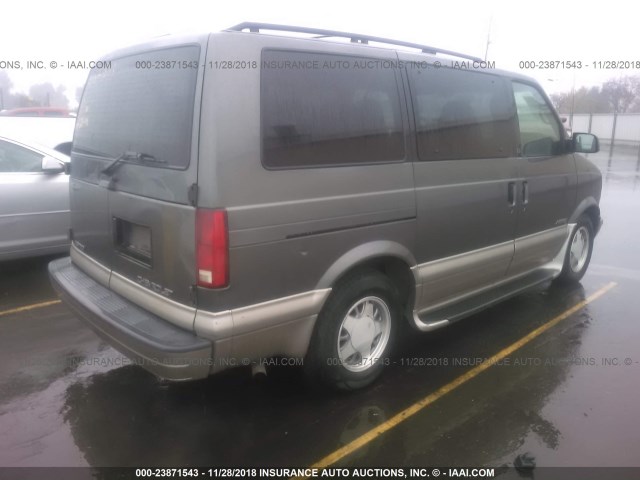 1GNDM19W21B115697 - 2001 CHEVROLET ASTRO GRAY photo 4