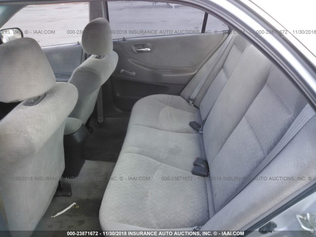 1HGCF86691A042198 - 2001 HONDA ACCORD VALUE GRAY photo 8