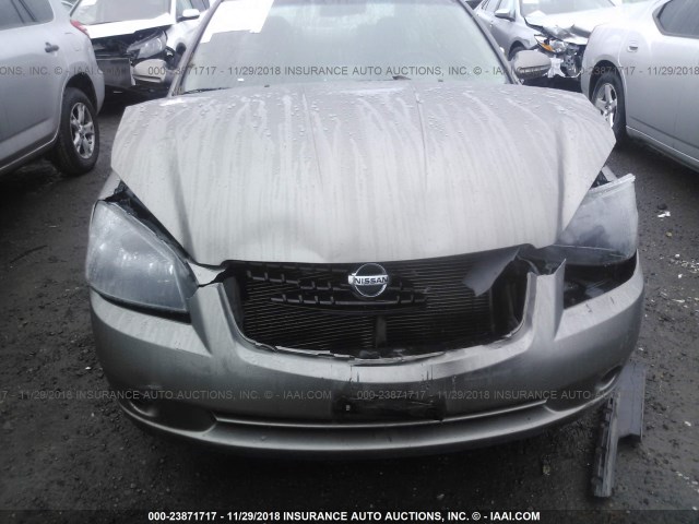 1N4AL11D56C141467 - 2006 NISSAN ALTIMA S/SL GRAY photo 6