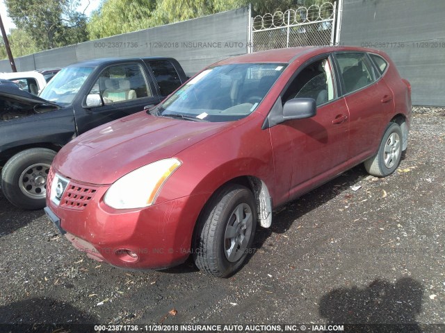 JN8AS58V08W147735 - 2008 NISSAN ROGUE S/SL RED photo 2