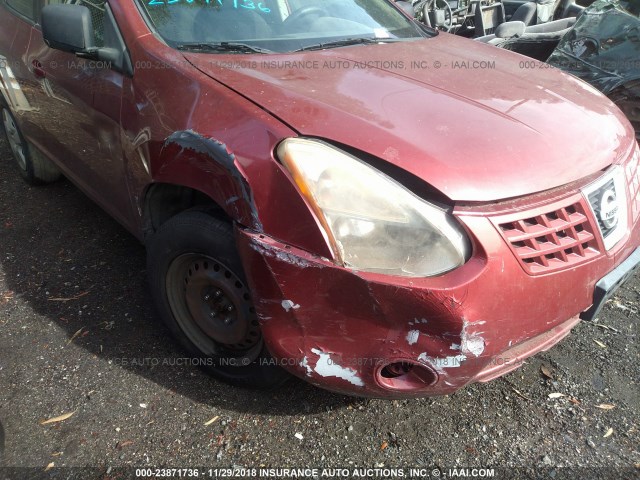 JN8AS58V08W147735 - 2008 NISSAN ROGUE S/SL RED photo 6