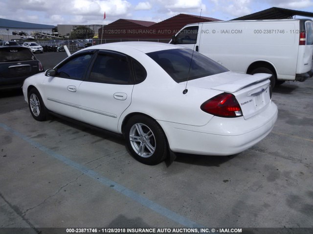 1FAFP55U01G120622 - 2001 FORD TAURUS SES WHITE photo 3