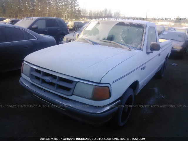 1FTCR10U2PPB17611 - 1993 FORD RANGER WHITE photo 2