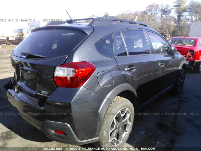 JF2GPACCXE8347657 - 2014 SUBARU XV CROSSTREK 2.0 PREMIUM GRAY photo 4