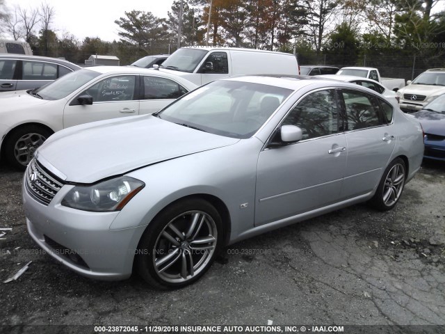 JNKBY01E16M204477 - 2006 INFINITI M45 SPORT SILVER photo 2