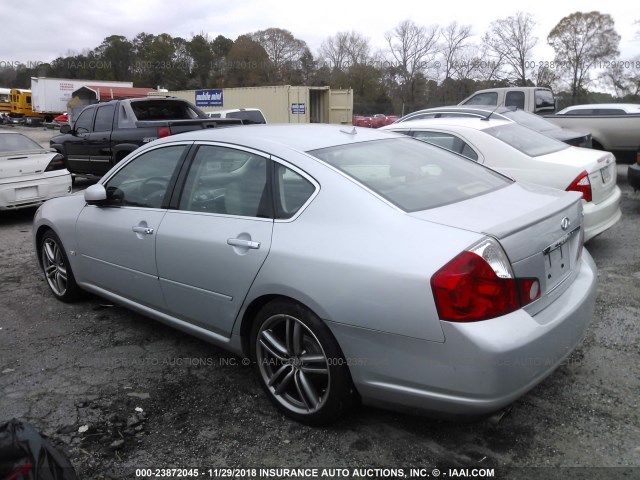 JNKBY01E16M204477 - 2006 INFINITI M45 SPORT SILVER photo 3