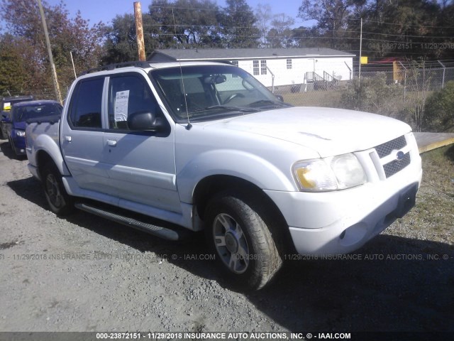 1FMZU67K54UB03558 - 2004 FORD EXPLORER SPORT TRAC  WHITE photo 1