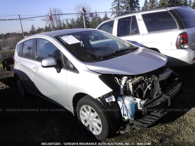 3N1CE2CPXEL406450 - 2014 NISSAN VERSA NOTE S/S PLUS/SV/SL SILVER photo 1