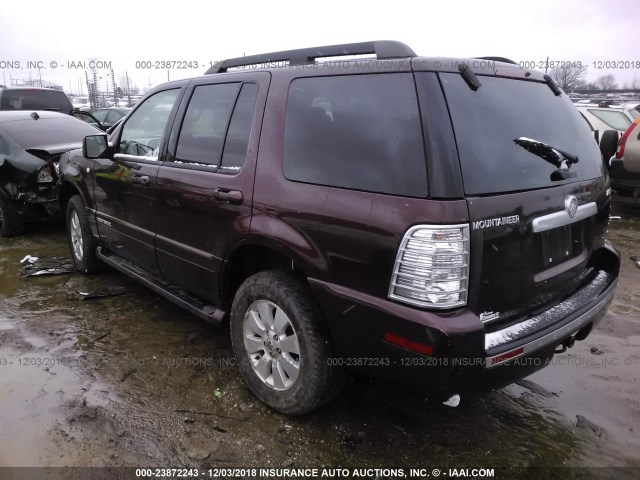 4M2EU47E47UJ08217 - 2007 MERCURY MOUNTAINEER LUXURY MAROON photo 3