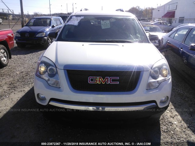 1GKER13D09J119002 - 2009 GMC ACADIA SLE WHITE photo 6